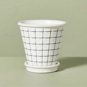 Hearth & Hand with Magnolia Grid Printed Stoneware Platter